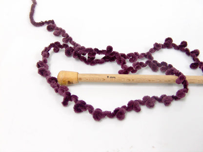 Chenille Boucleron Maroon fnt2-79038