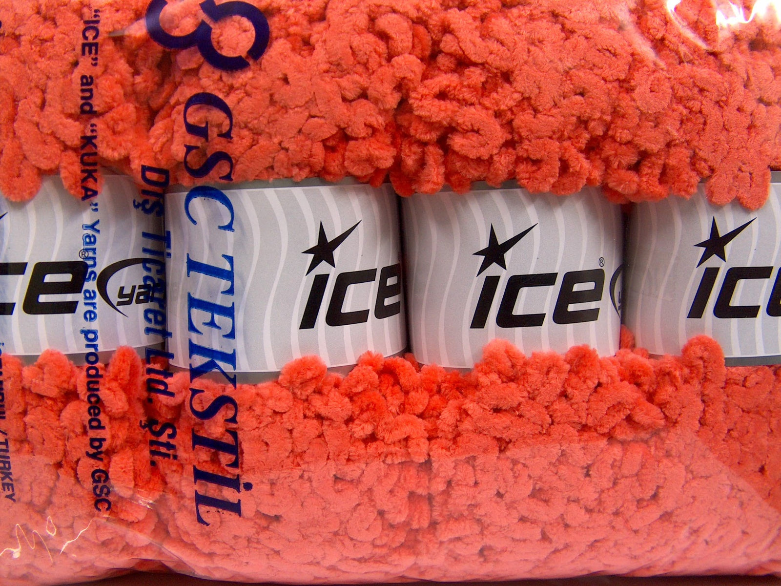 Chenille Boucleron Orange fnt2-79047