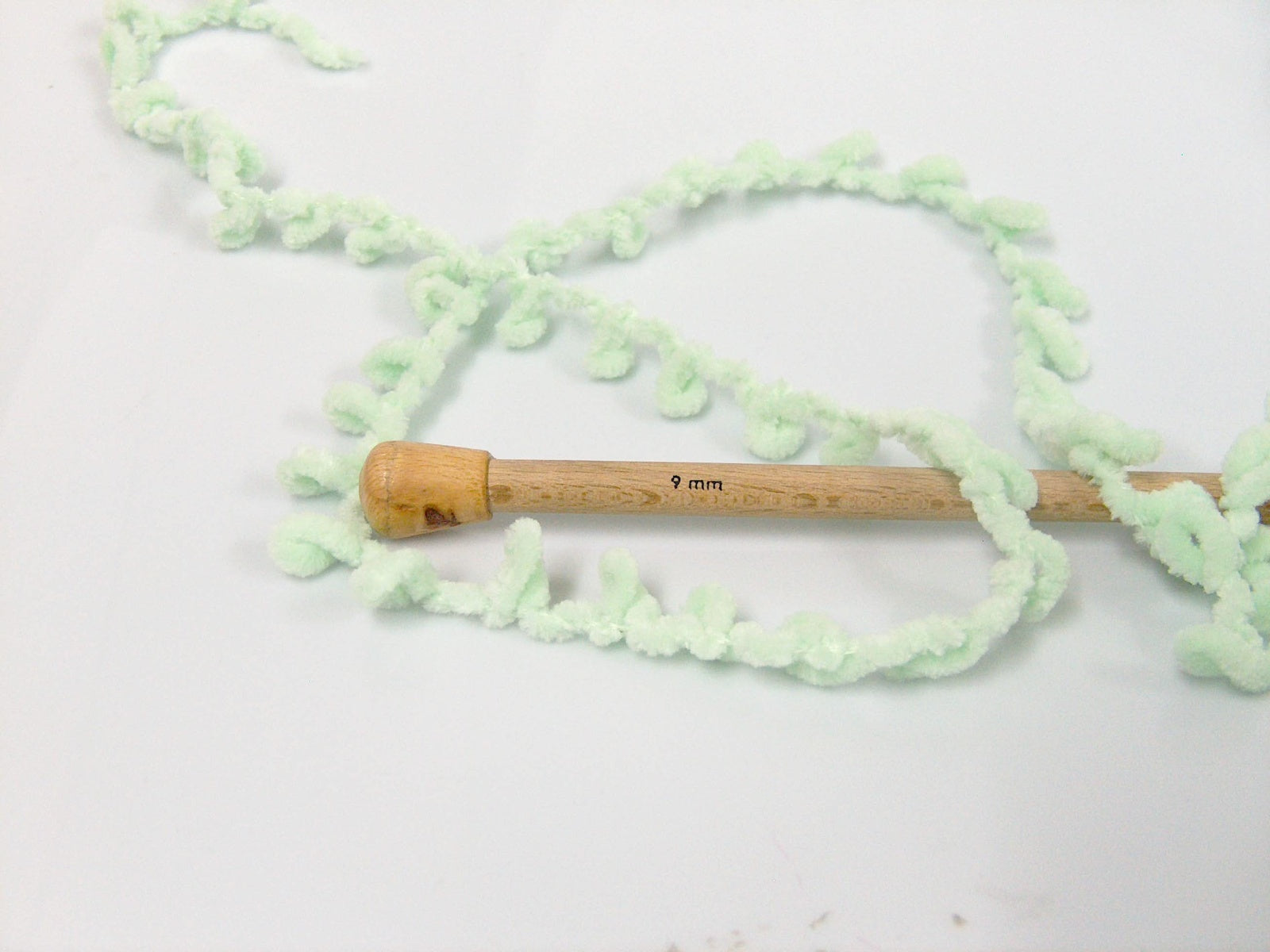 Chenille Boucleron Mint Green fnt2-79050