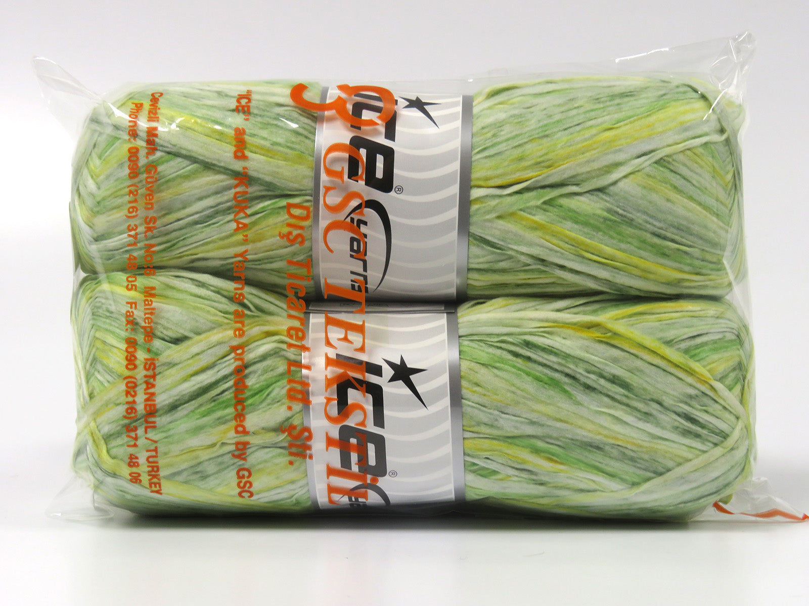 Raffia Color Green Shades, Yellow fnt2-79359