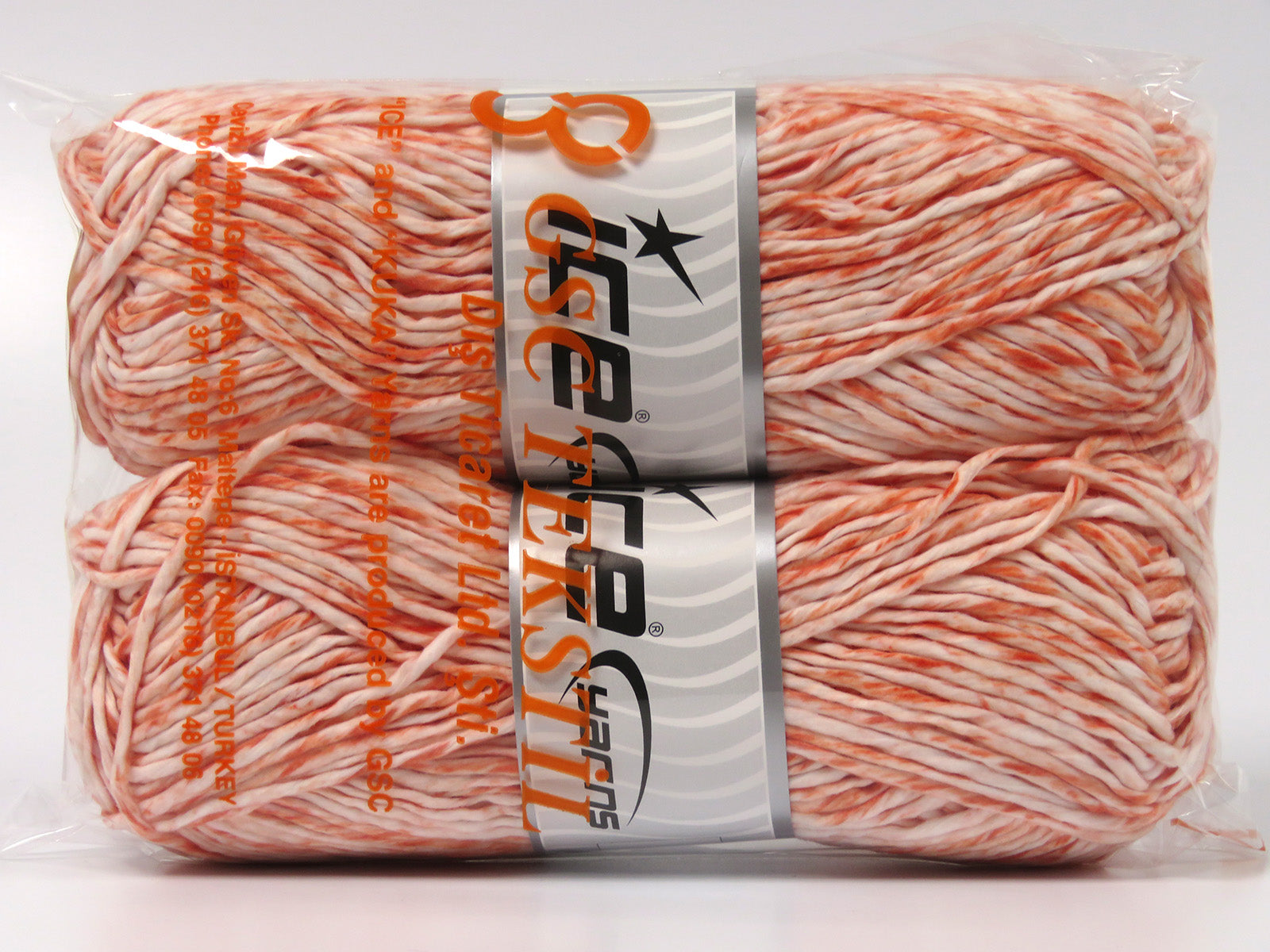 Raffia Twist Color White, Salmon fnt2-79378