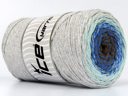 Macrame Cotton Magic Camel, Blue, Light Turquoise, Light Grey fnt2-79841