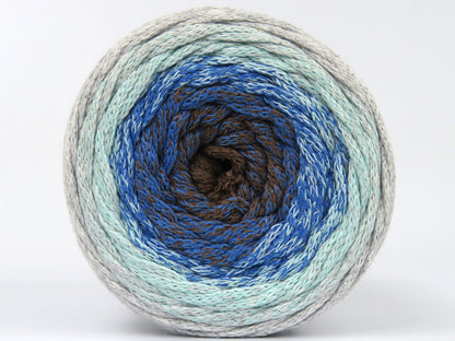 Macrame Cotton Magic Camel, Blue, Light Turquoise, Light Grey fnt2-79841