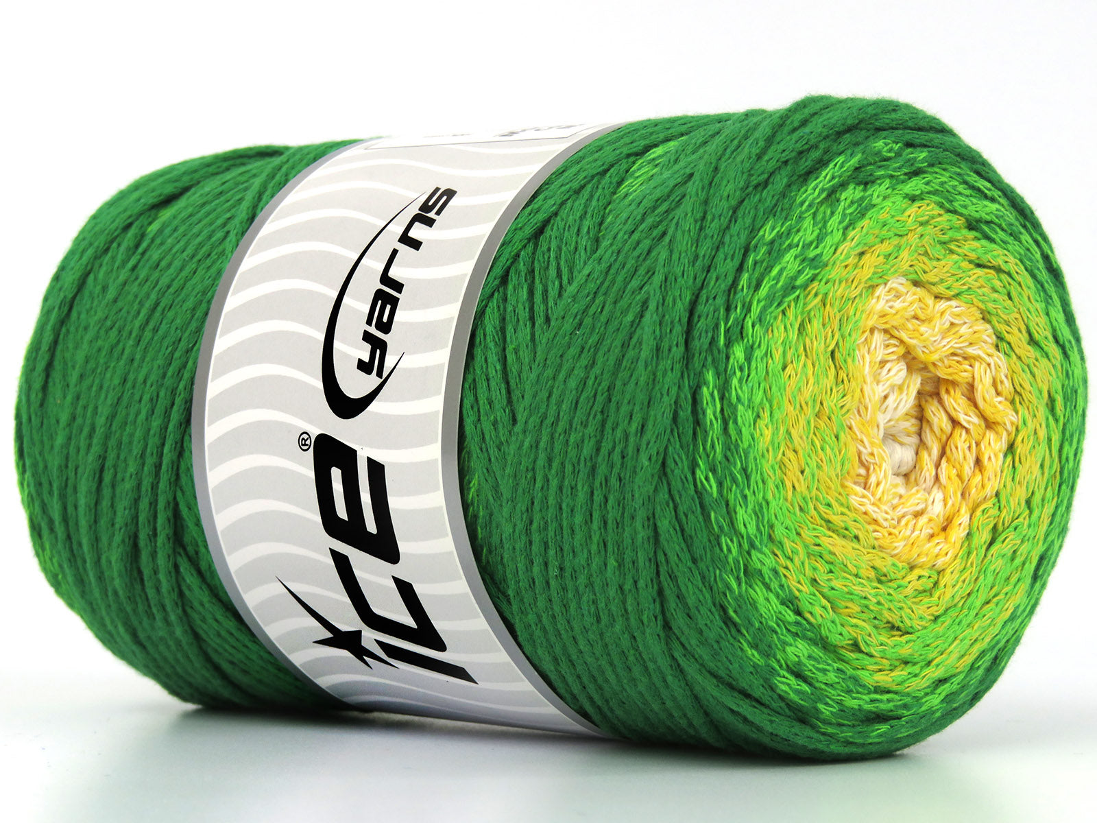 Macrame Cotton Magic White, Yellow, Green Shades fnt2-79849