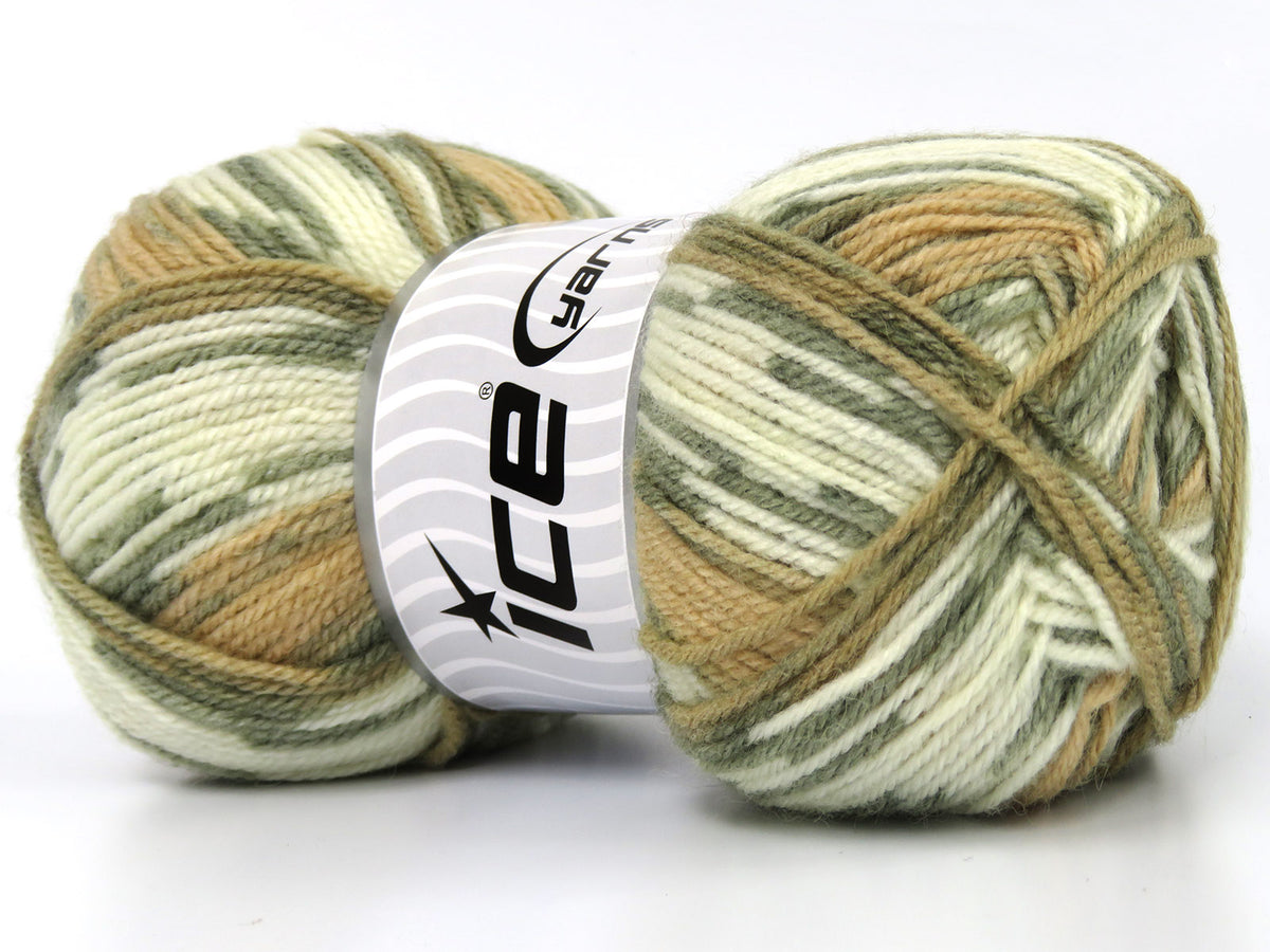 Wool Design Cream, Light Khaki, Milky Brown fnt2-79875