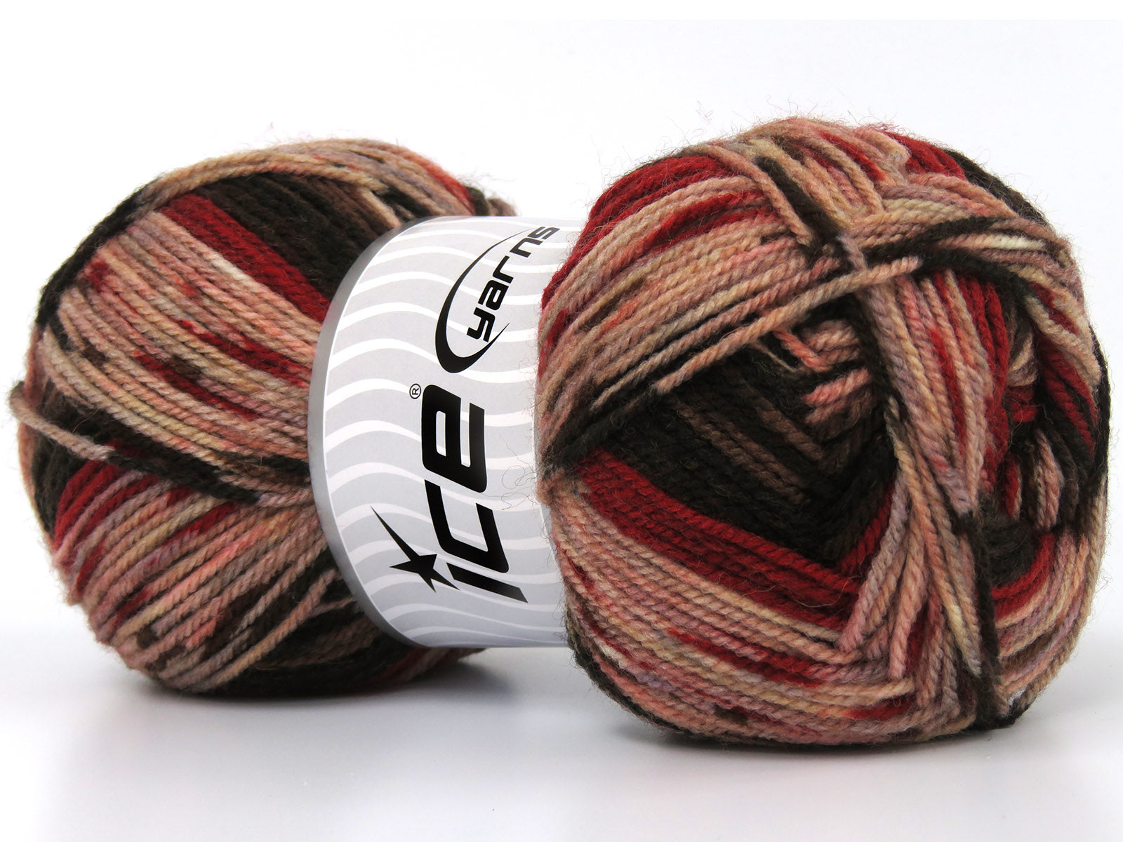 Wool Design Brown Shades, Red, Pink Shades, Light Lilac fnt2-79880
