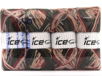 Wool Design Brown Shades, Red, Pink Shades, Light Lilac fnt2-79880