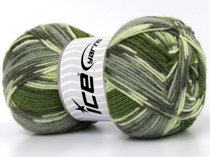 Wool Design Green Shades, Grey Shades fnt2-79893