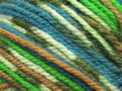 Wool Design Green Shades, Turquoise, Cream fnt2-79894
