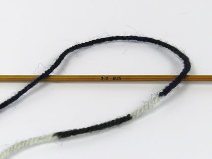Wool Design Blue Shades, Black, Navy fnt2-79896