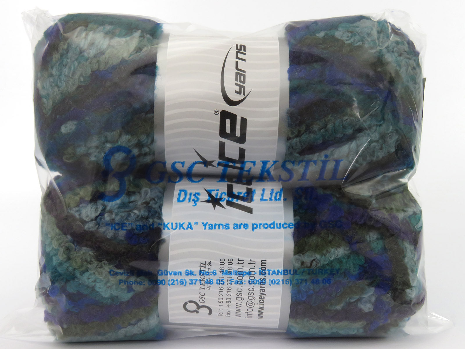 Boucle Wool Magic Green, Purple, Blue, Dark Grey fnt2-79903