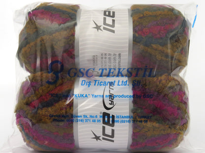 Boucle Wool Magic Fuchsia, Red, Teal, Gold, Camel fnt2-79907