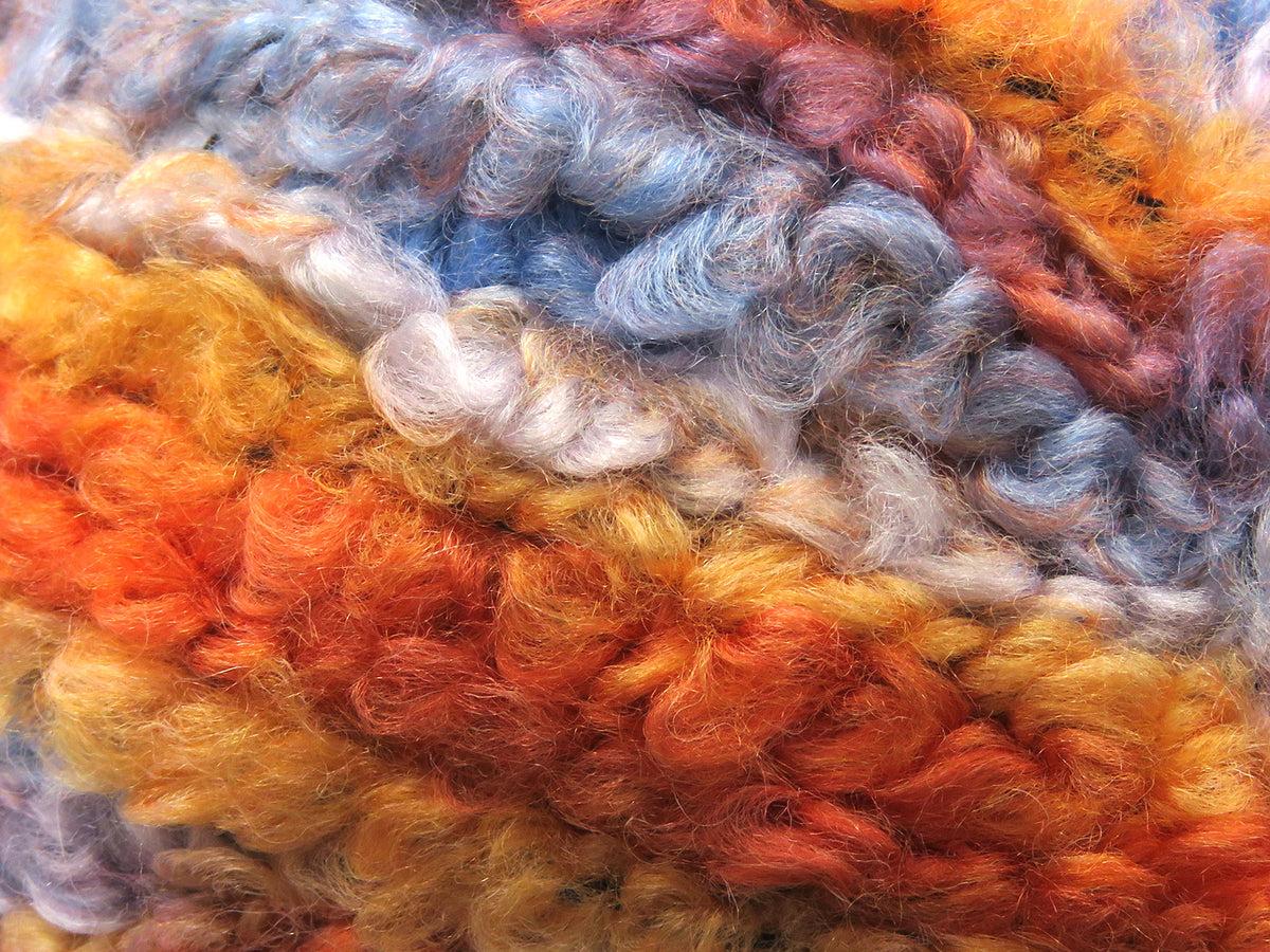 Boucle Wool Magic Orange Shades, Blue Shades fnt2-79908