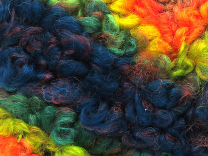 Boucle Wool Magic Green, Yellow, Orange, Turquoise Shades fnt2-79910