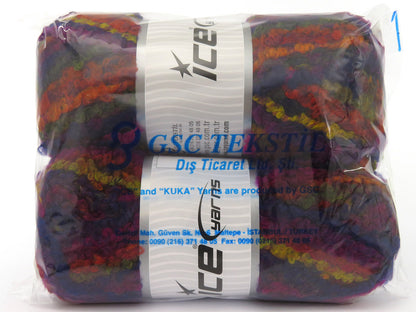 Boucle Wool Magic Fuchsia, Burgundy, Gold, Copper, Purple fnt2-79912