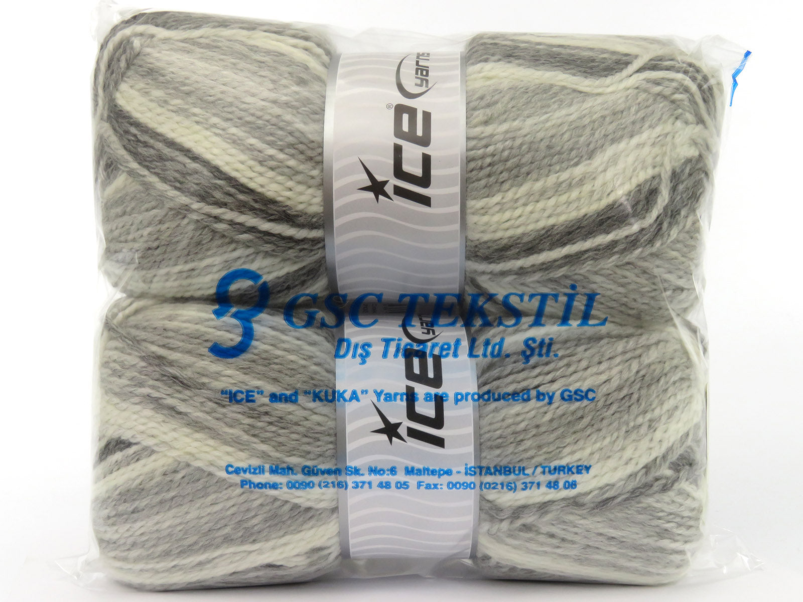 Puzzle Wool Worsted Grey Shades Wool Knitting Yarn Fast S