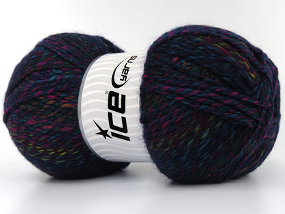 Puzzle Wool Worsted Turquoise, Green, Purple, Fuchsia, Yellow, Copper fnt2-79921