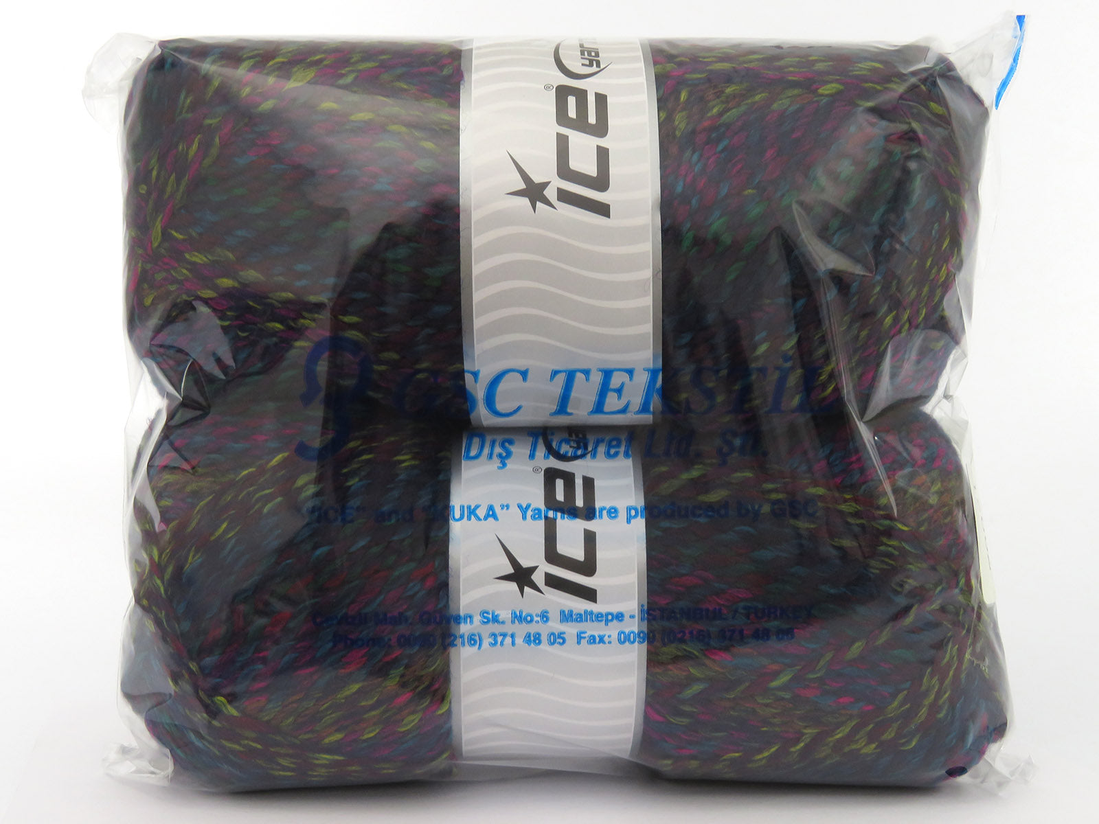 Puzzle Wool Worsted Turquoise, Green, Purple, Fuchsia, Yellow, Copper fnt2-79921