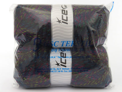 Puzzle Wool Worsted Turquoise, Green, Purple, Fuchsia, Yellow, Copper fnt2-79921