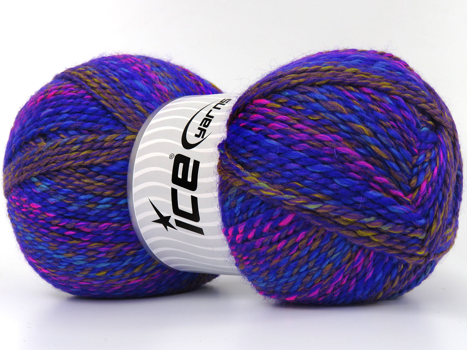 Puzzle Wool Worsted Purple, Pink, Turquoise, Gold fnt2-79923