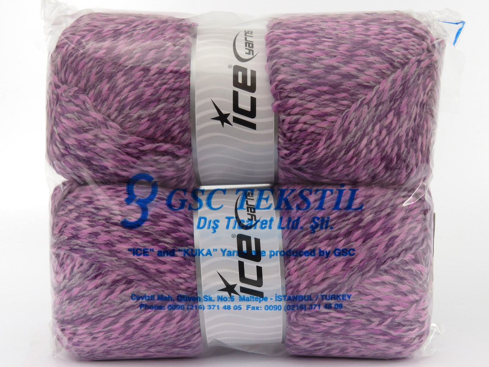 Puzzle Wool Worsted Purple, Pink Shades fnt2-79925
