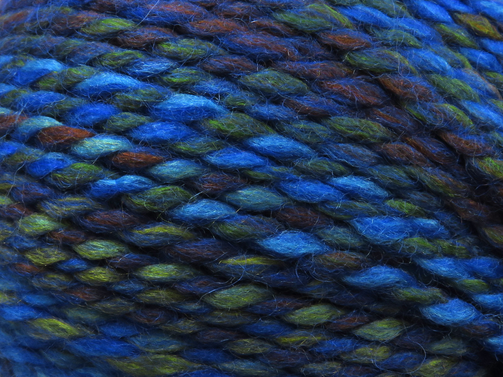 Puzzle Wool Worsted Blue Shades, Green, Copper fnt2-79928