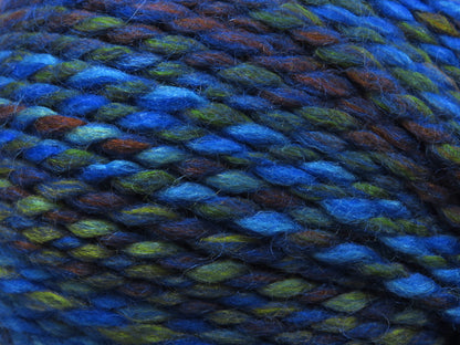 Puzzle Wool Worsted Blue Shades, Green, Copper fnt2-79928