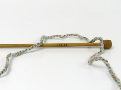 Puzzle Wool Worsted Salmon Shades, Camel, Turquoise, Green fnt2-79936