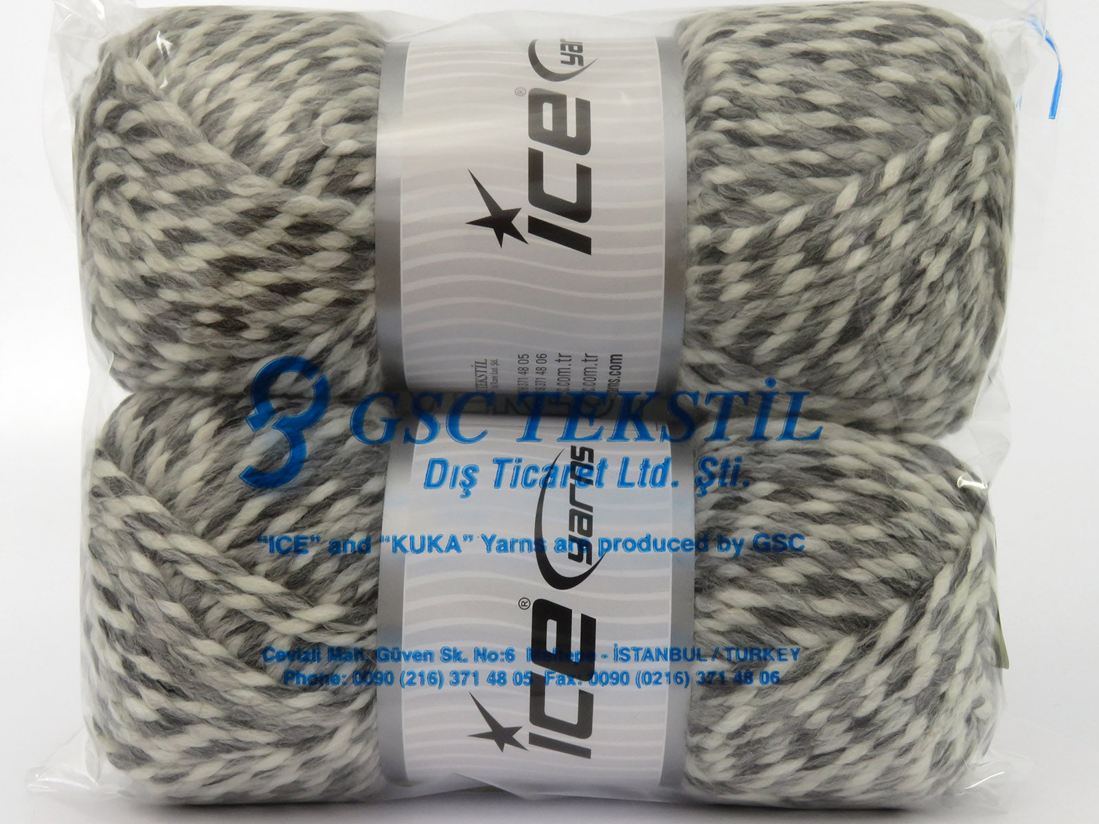 Puzzle Wool Chunky Grey Shades, White fnt2-79938