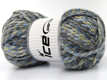 Puzzle Wool Chunky Grey, Blue, Camel, Black fnt2-79939