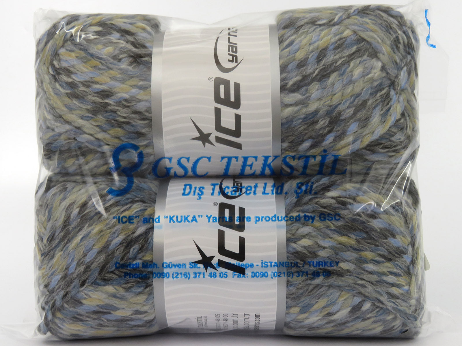Puzzle Wool Chunky Grey, Blue, Camel, Black fnt2-79939