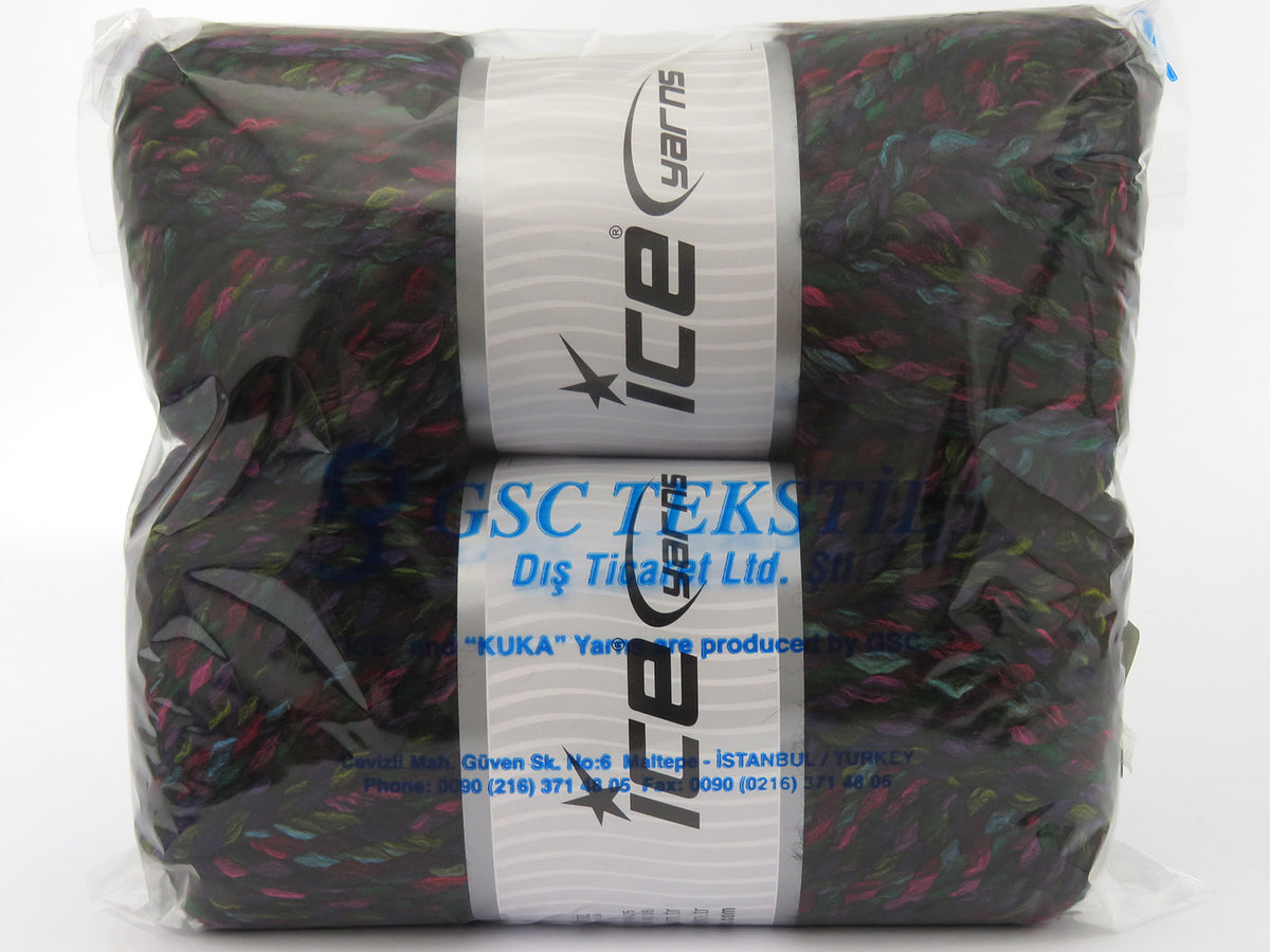 Puzzle Wool Chunky Black, Green, Yellow, Turquoise, Red fnt2-79940