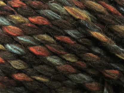 Puzzle Wool Chunky Brown Shades, Blue, Copper fnt2-79941