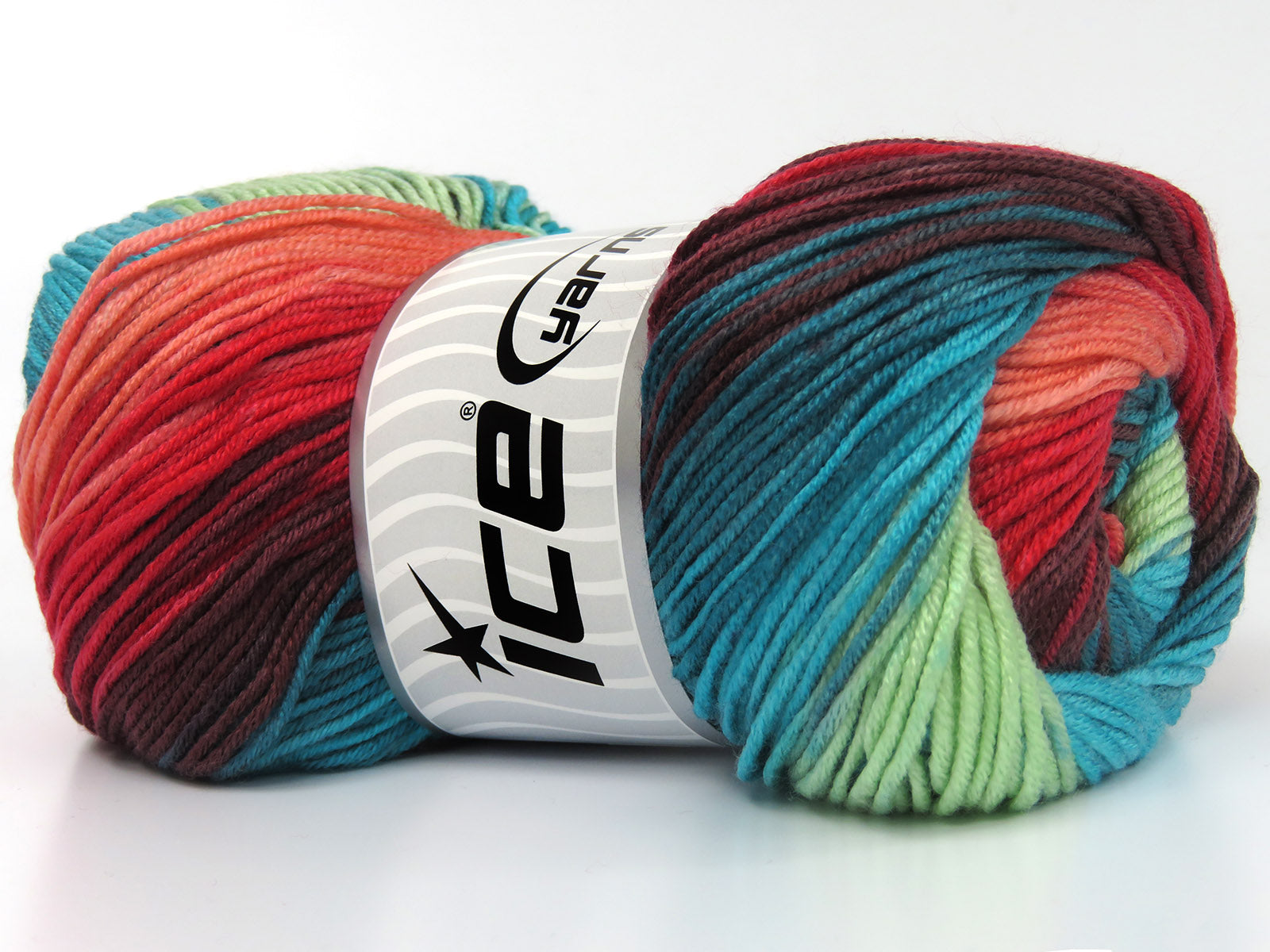 AntiPilling Magic Salmon Shades, Turquoise Shades, Brown, Mint Green fnt2-79950