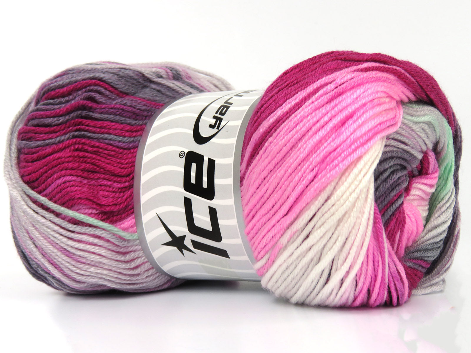 AntiPilling Magic Pink Shades, White, Grey, Mint Green fnt2-79956