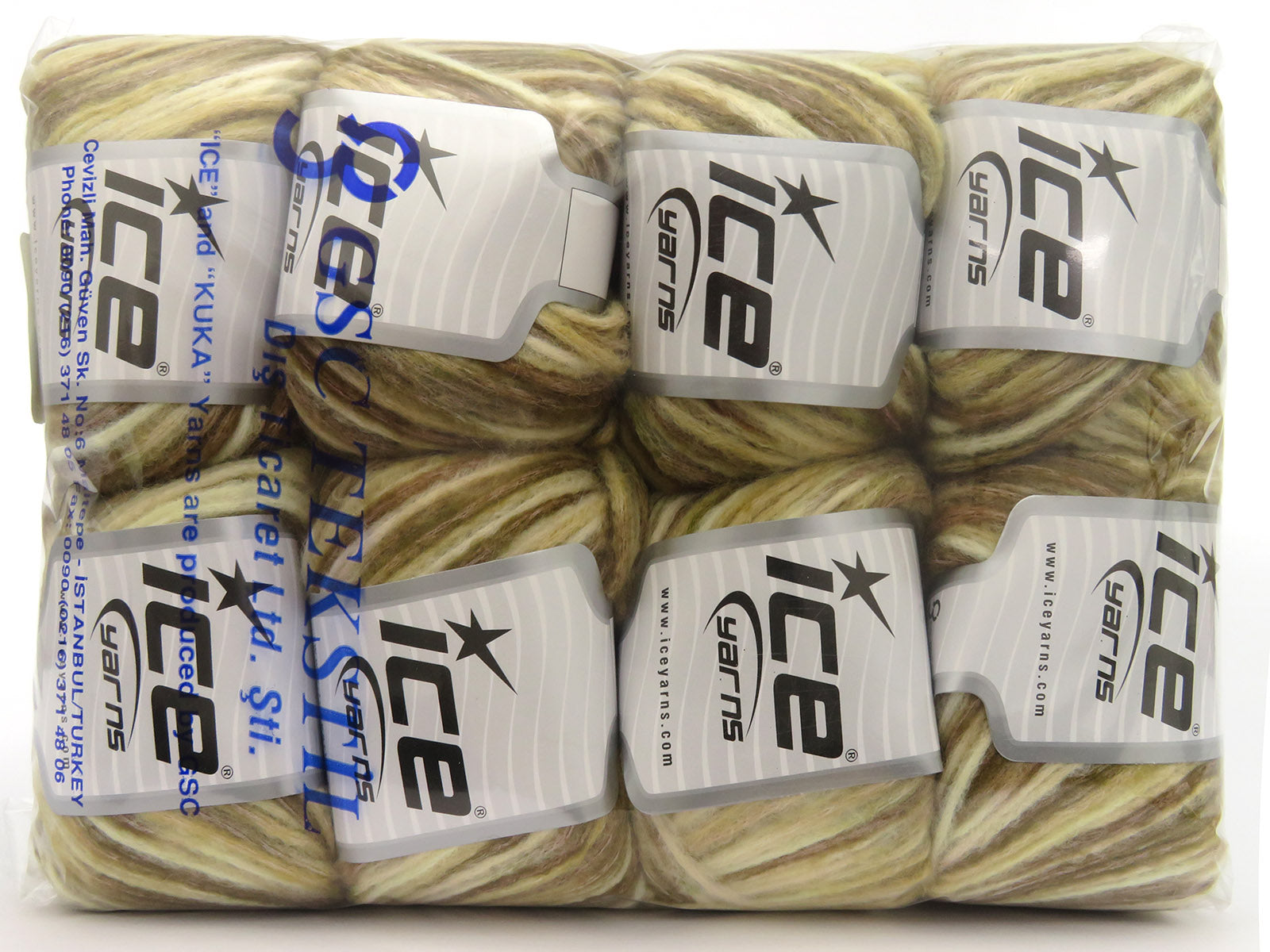 Rock N Wool Cream Shades, Brown Shades, Khaki fnt2-79990