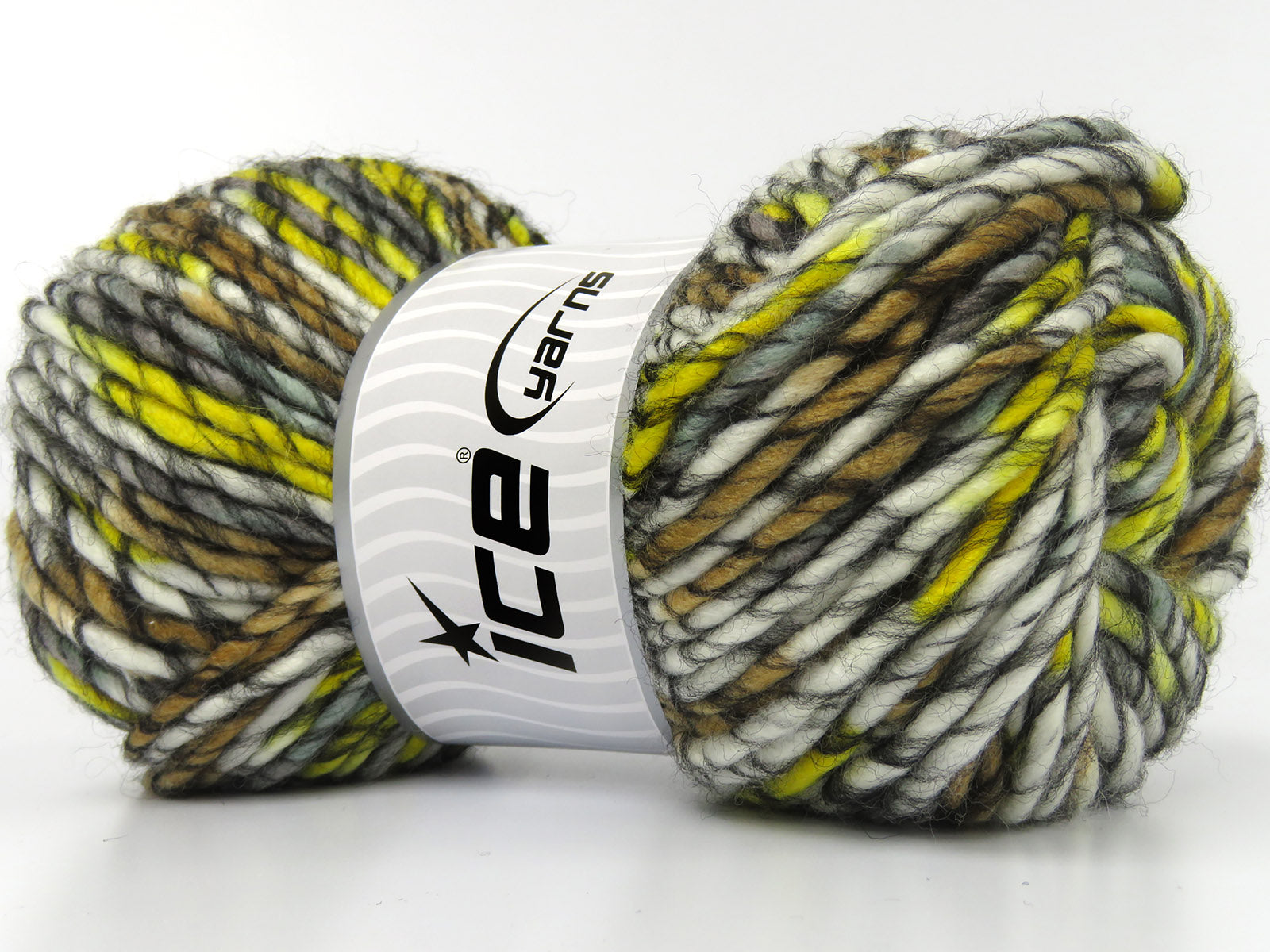 Armonia Lana Bulky Black, Grey, White, Green Shades, Yellow fnt2-80003