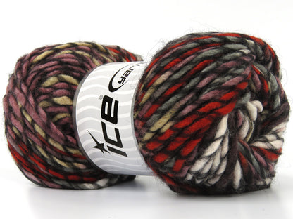 Armonia Lana Bulky Black, Grey, White, Copper, Maroon, Brown fnt2-80004