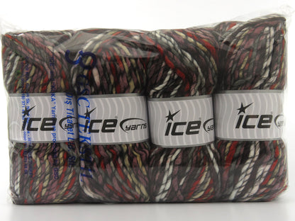 Armonia Lana Bulky Black, Grey, White, Copper, Maroon, Brown fnt2-80004
