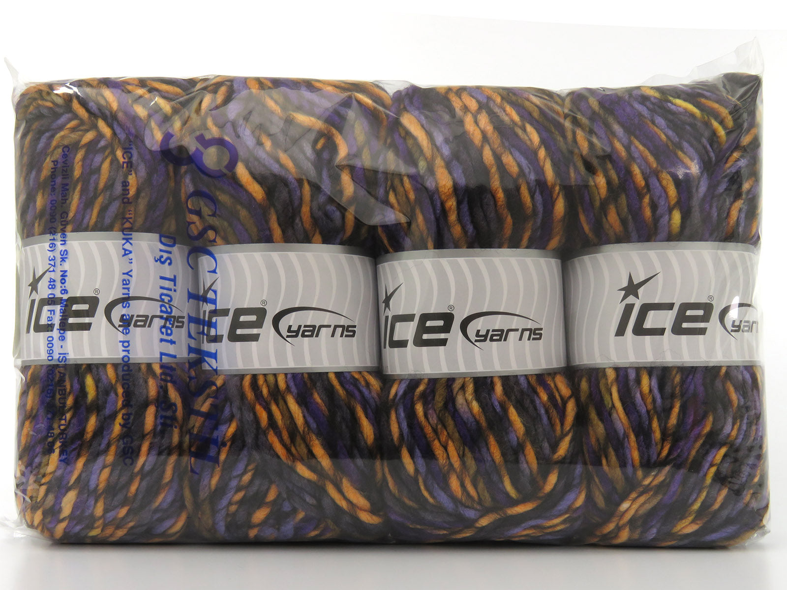 Armonia Lana Bulky Purple Shades, Black, Salmon Shades, Brown fnt2-80005