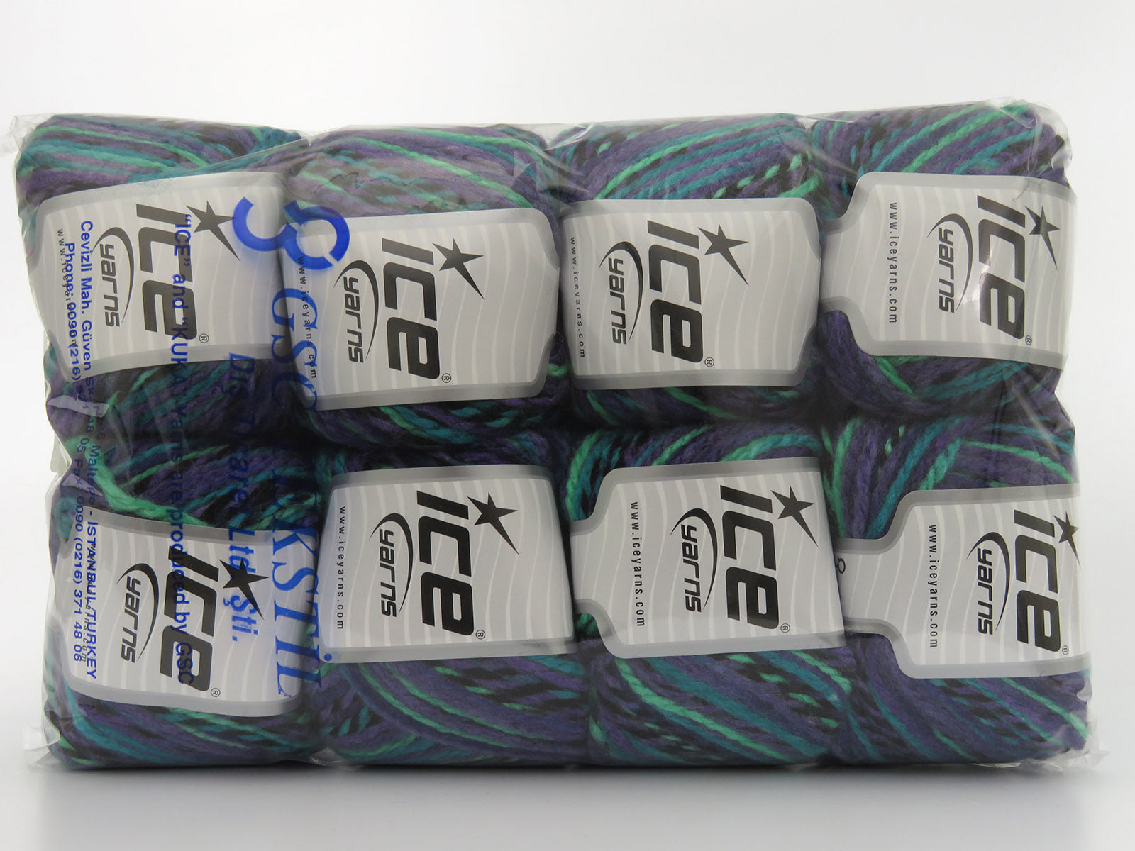 Anatolia Wool Purple Shades, Green Shades, Black fnt2-80022
