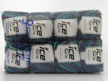 Anatolia Wool Purple Shades, Green Shades, Black fnt2-80022