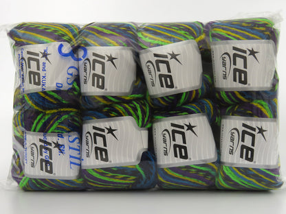 Anatolia Wool Turquoise, Green, Yellow, Black, Purple fnt2-80023