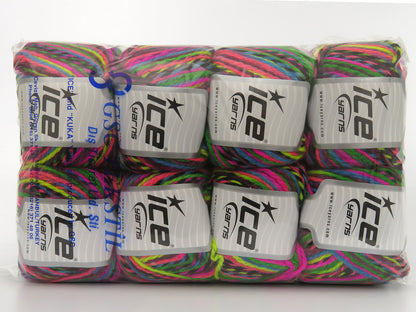Anatolia Wool Black, Green, Yellow, Blue, Pink Shades, Maroon fnt2-80026