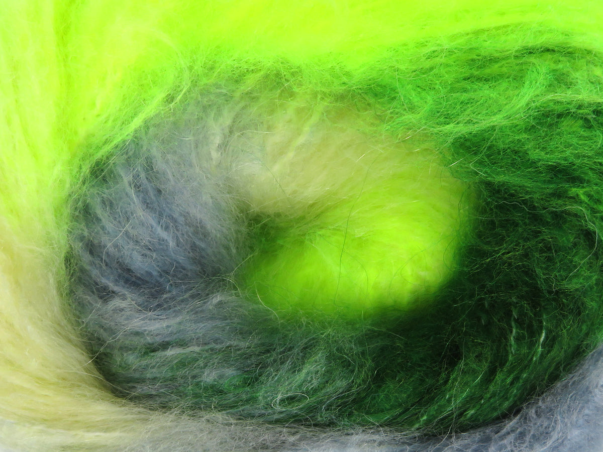 Bella Mohair Green Shades, Light Blue, Cream fnt2-80034