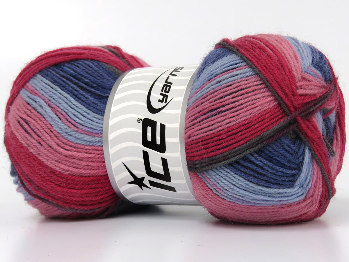Smart Sock Grey, Blue Shades, Red, Pink, Burgundy fnt2-80080
