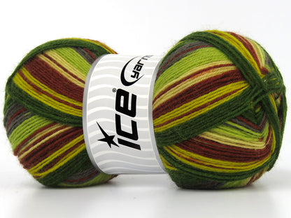 Smart Sock Copper, Green Shades, Grey, Cream fnt2-80081