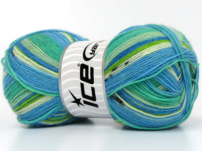 Smart Sock Turquoise Shades, Black, Green Shades fnt2-80087