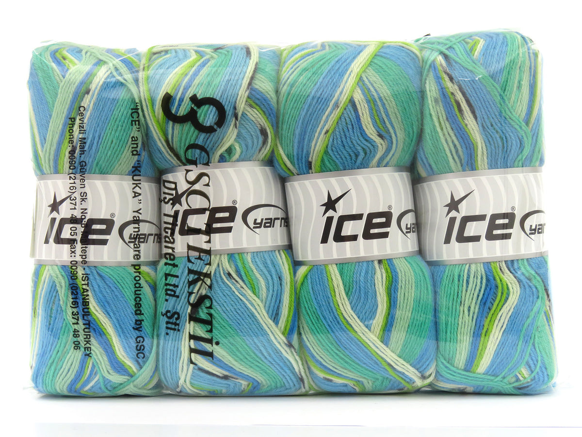 Smart Sock Turquoise Shades, Black, Green Shades fnt2-80087