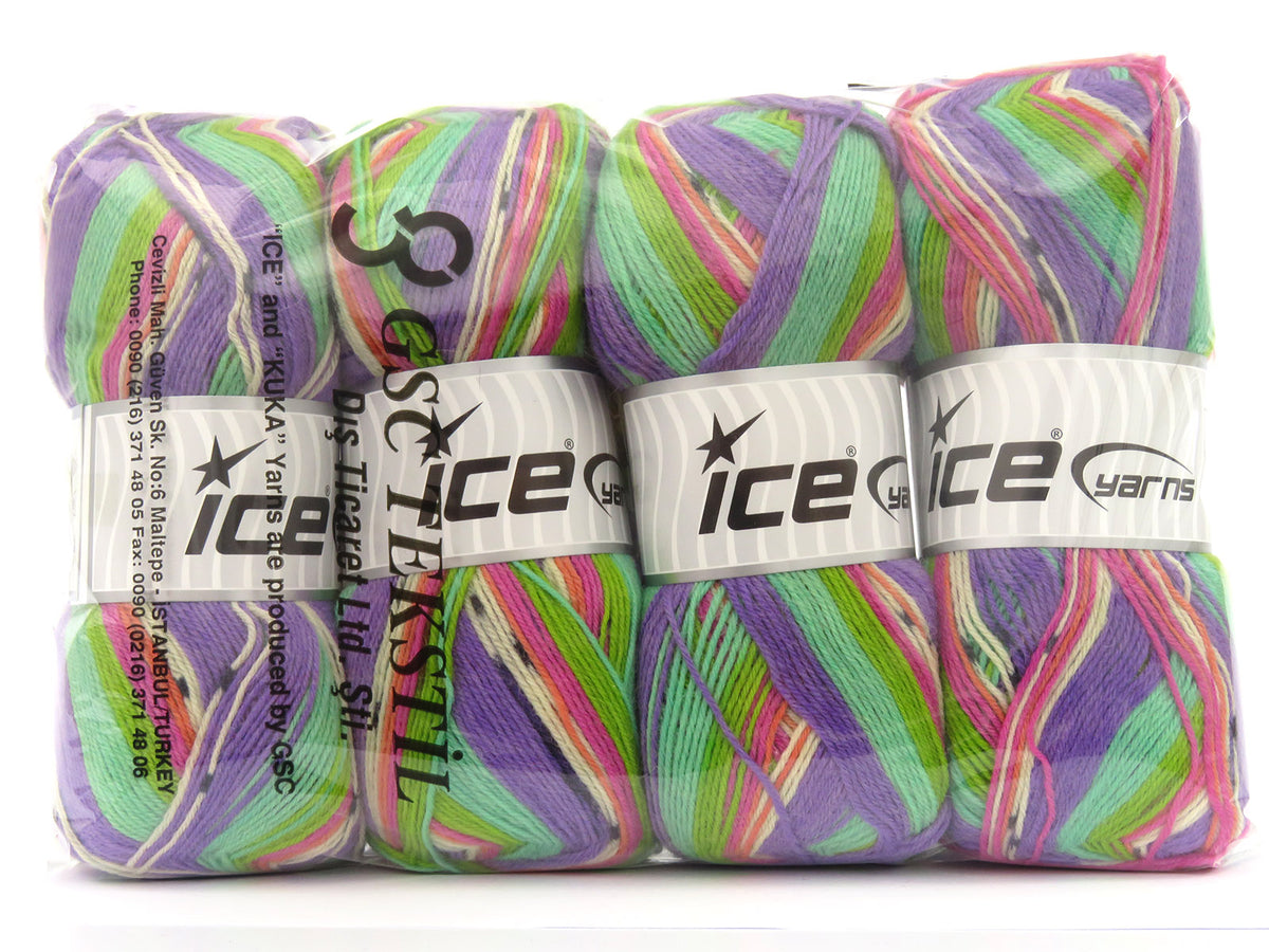 Smart Sock Purple, Pink, Green Shades, Cream, Black, Gold fnt2-80088
